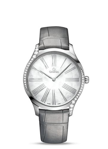Omega De Ville Trésor 39 Stainless Steel / MOP - Roman / Alligator